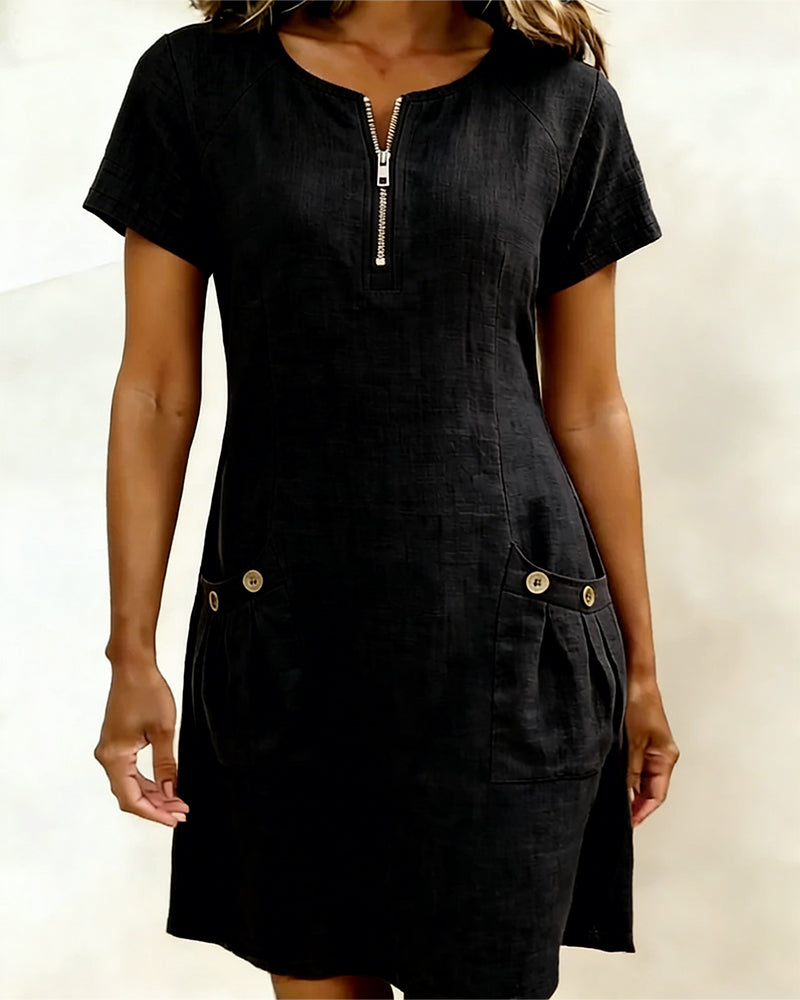 Valenza Torino | Abito in cotone con zip