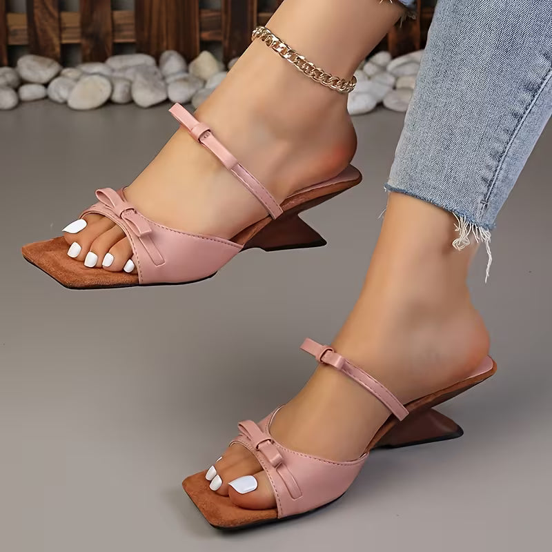 Valentina Décolleté Slingback con Fiocco