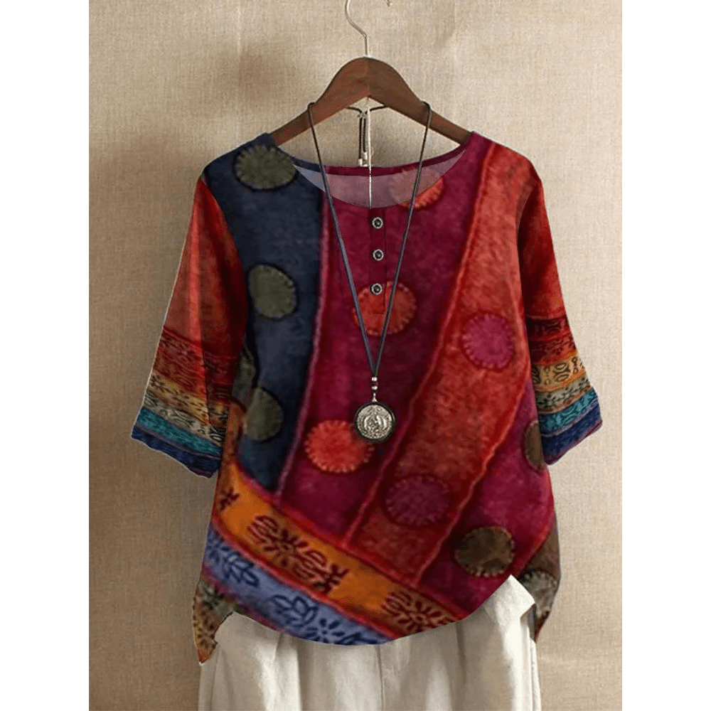 Valarie | top bohemien colorato
