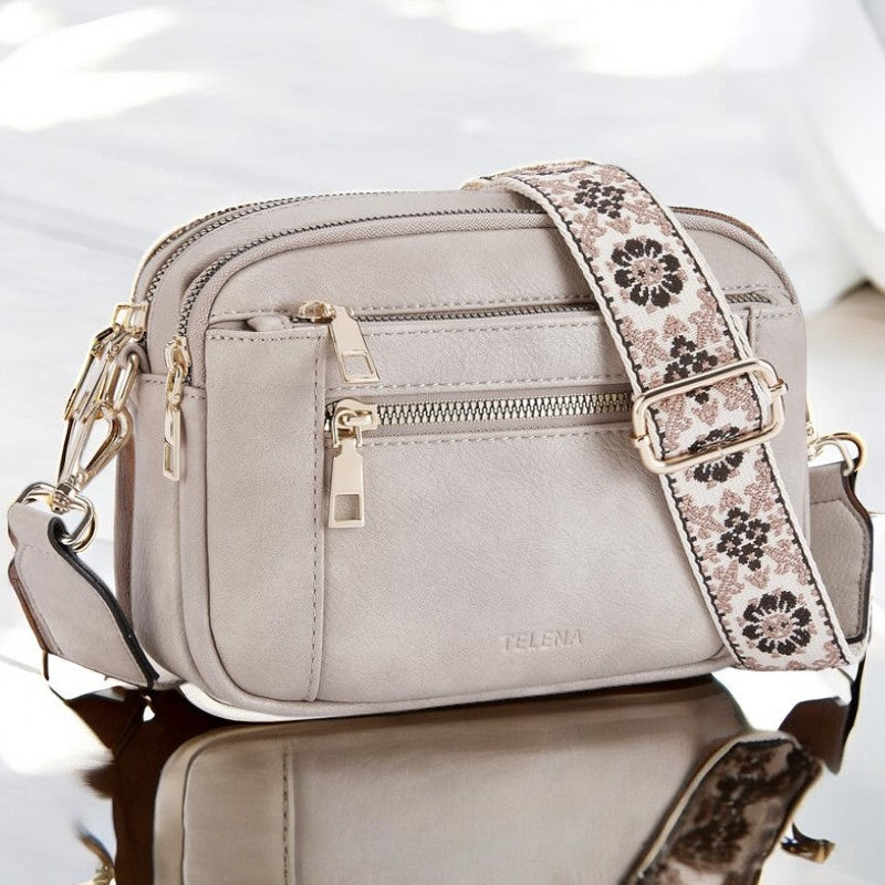 Borsa a tracolla in pelle raffinata Camille