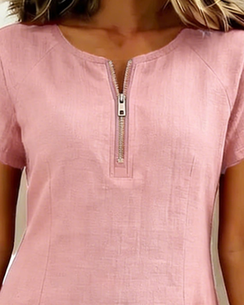 Valenza Torino | Abito in cotone con zip