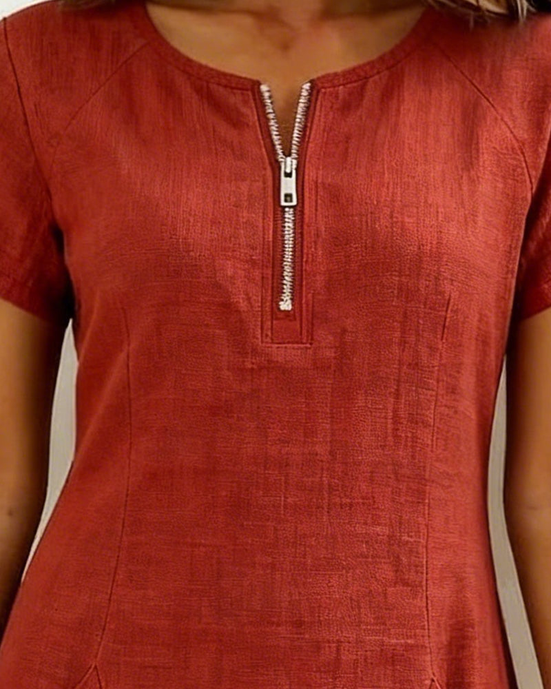 Valenza Torino | Abito in cotone con zip