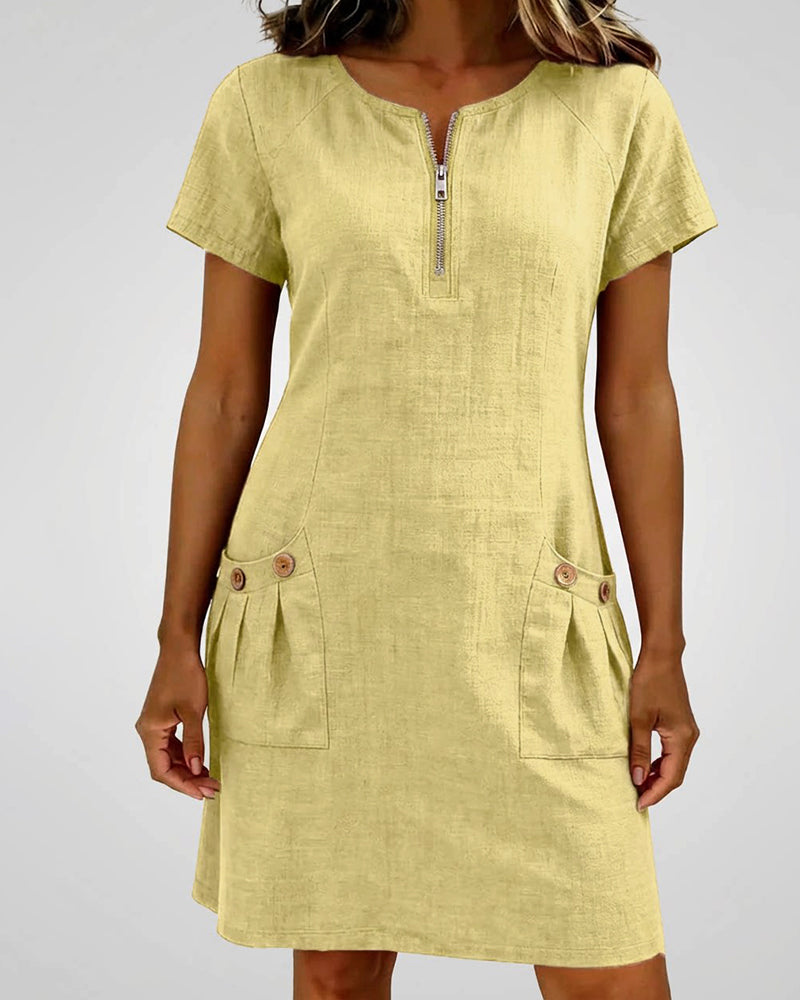Valenza Torino | Abito in cotone con zip