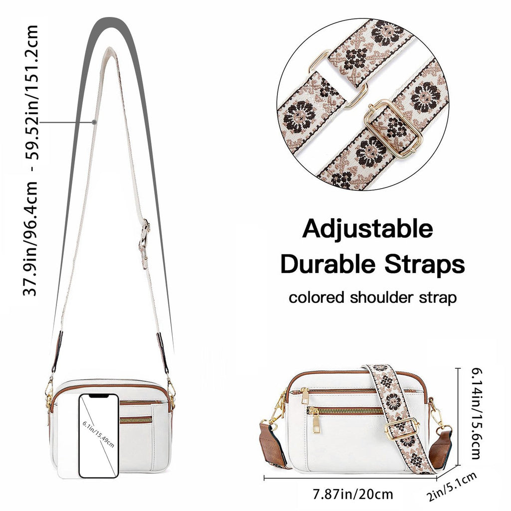 Borsa a tracolla in pelle raffinata Camille
