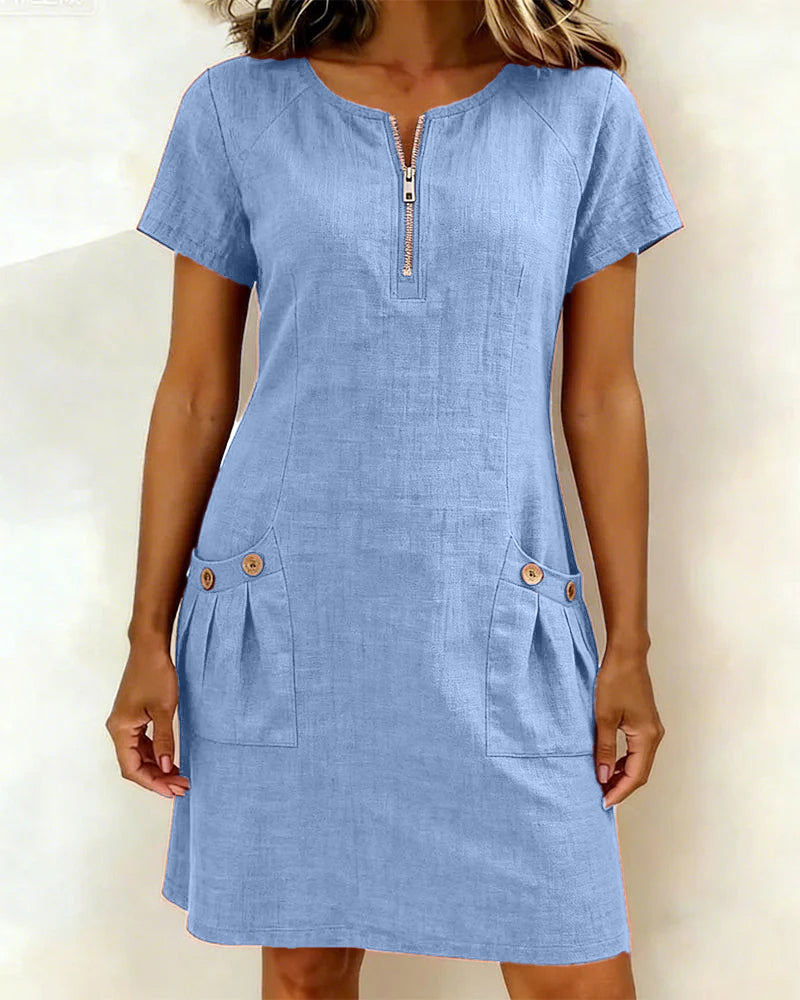 Valenza Torino | Abito in cotone con zip
