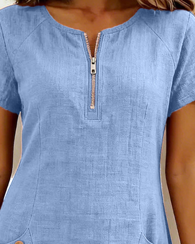 Valenza Torino | Abito in cotone con zip