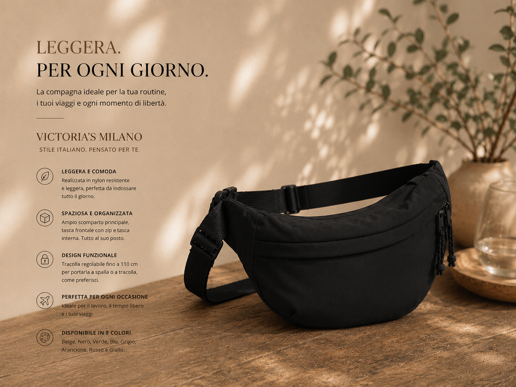 Aria | Borsa a Spalla Nero