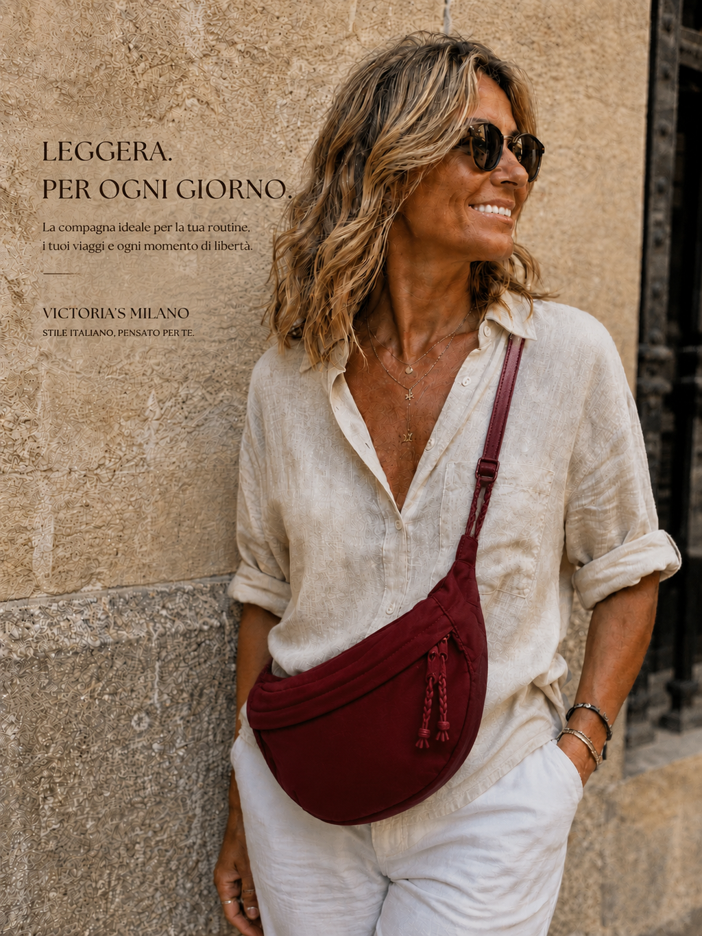 Rosa | Borsa a Spalla Bordeaux