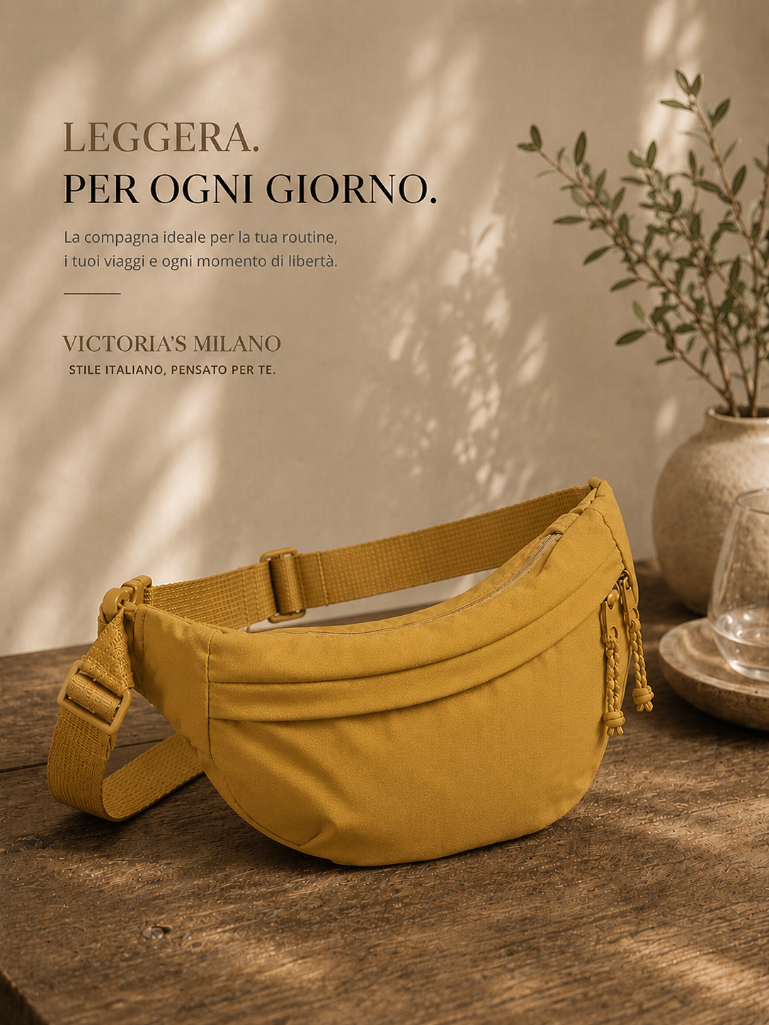 Luce | Borsa a Spalla Ocra