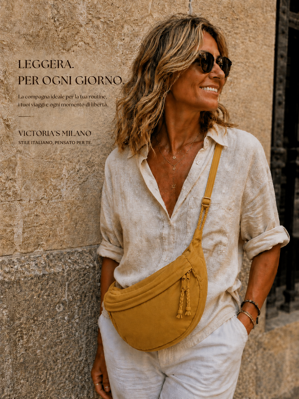 Luce | Borsa a Spalla Ocra