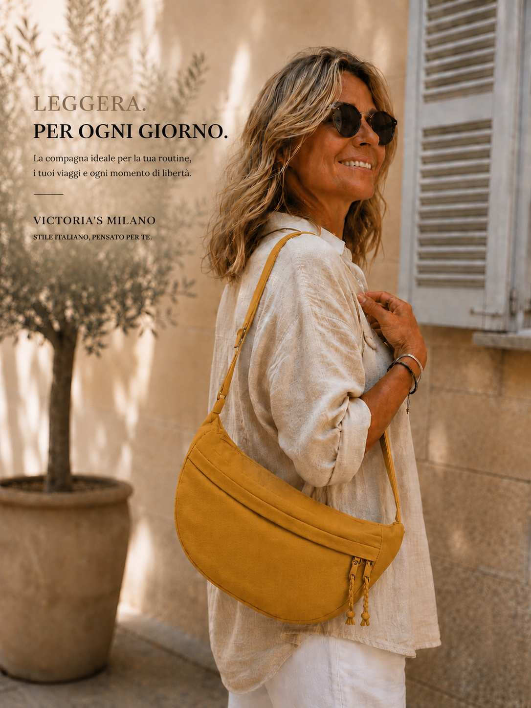 Luce | Borsa a Spalla Ocra