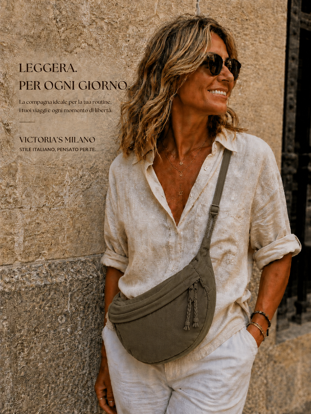 Viola | Borsa a Spalla Verde Oliva