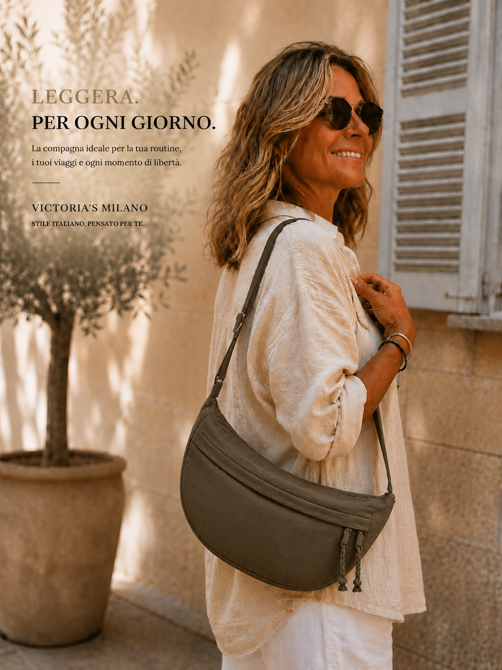 Viola | Borsa a Spalla Verde Oliva