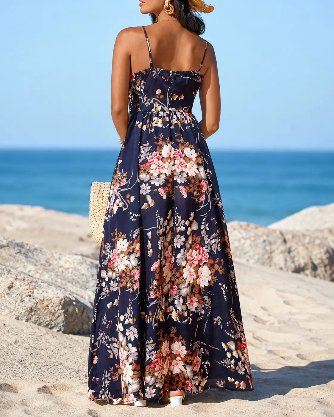 Marbella | Abito lungo Tropical Bloom