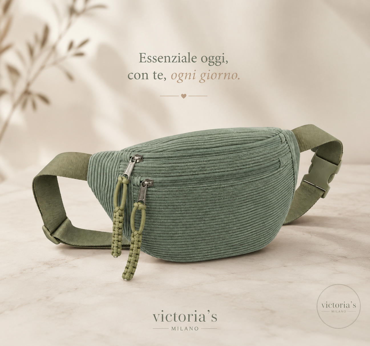 Petra | Borsa a Spalla Velluto a Coste