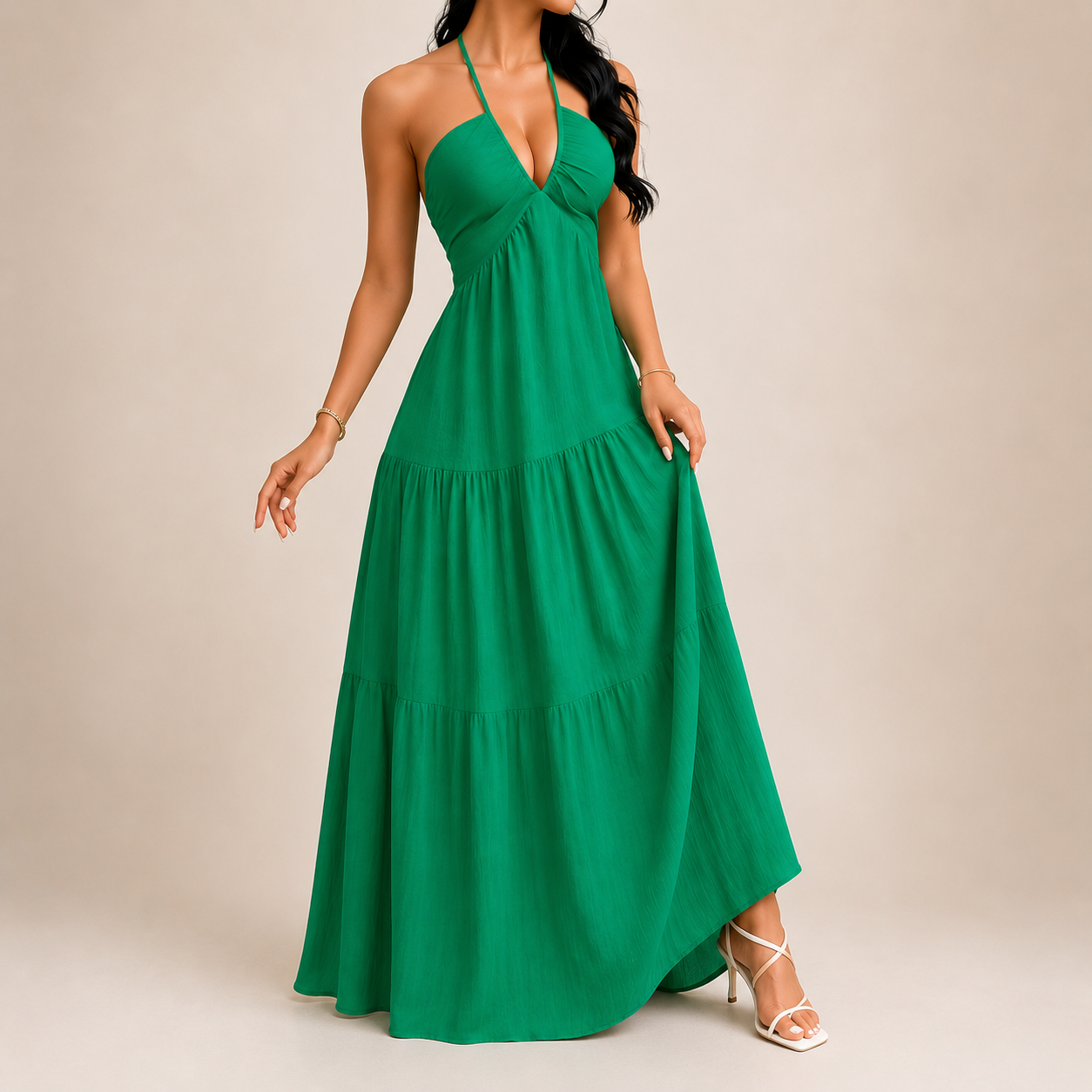 Solara | Abito Maxi Grace Halter