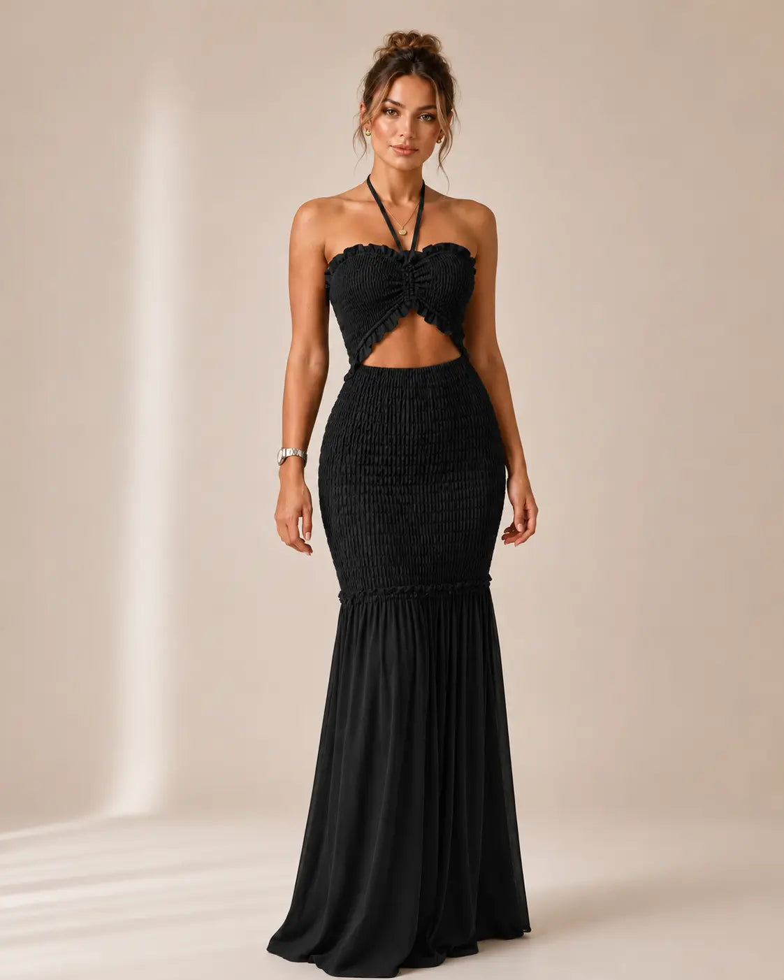 Alessia | Set Maxi Tropicale con nodo sul davanti