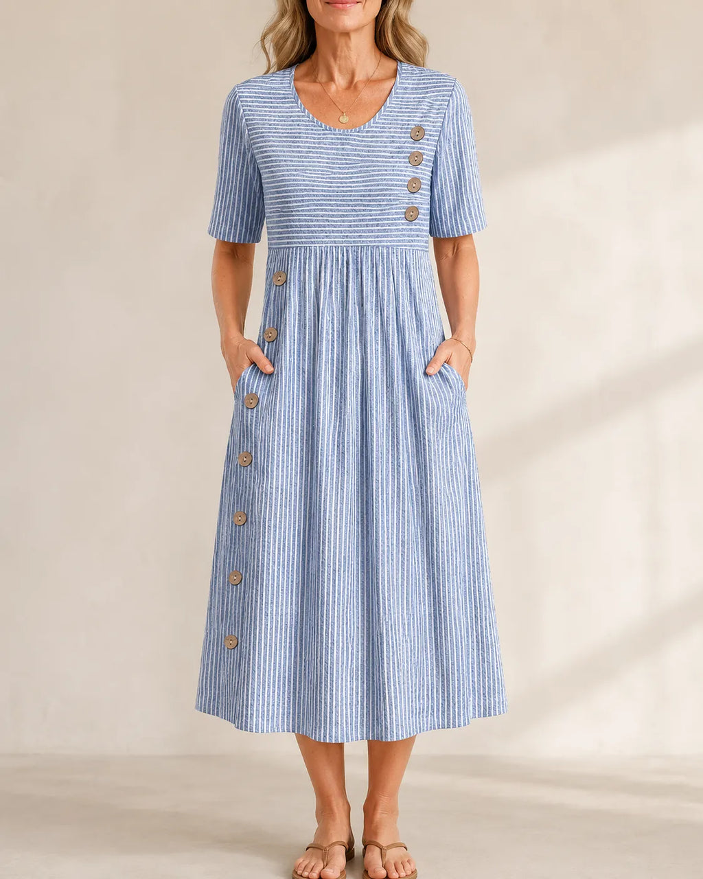 Sofia™ | Vestito Estivo a Righe