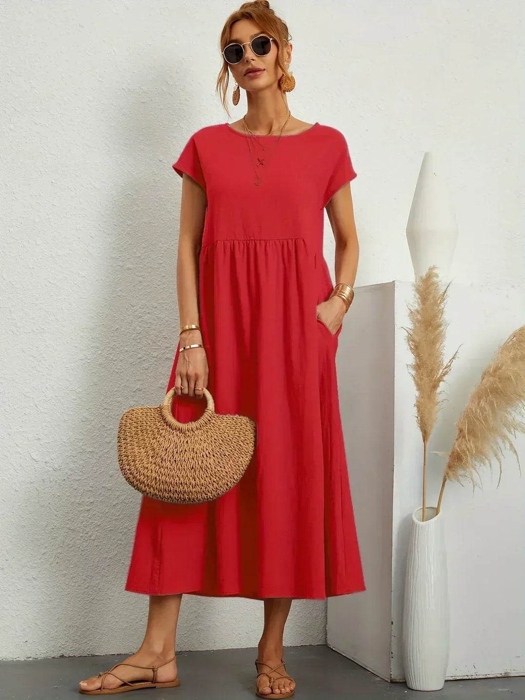 Gabriela™ | Abito midi fluido dall’eleganza senza tempo