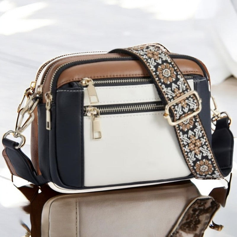 Borsa a tracolla in pelle raffinata Camille