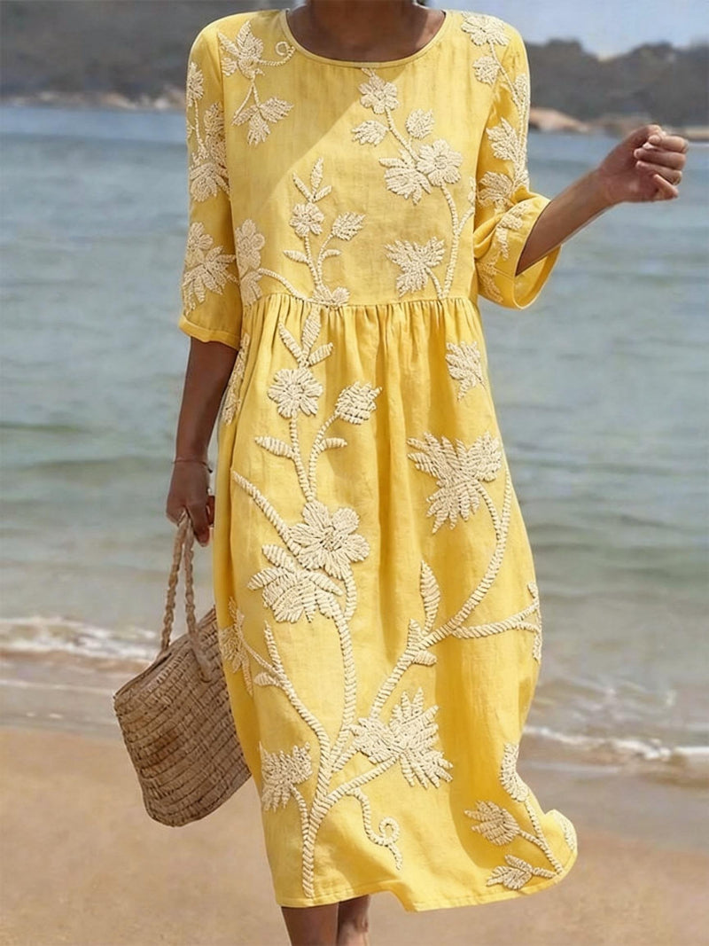 Vestito informale da donna con stampa floreale