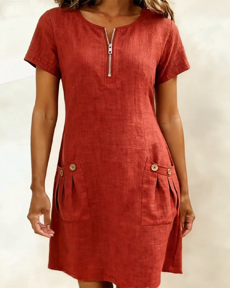 Valenza Torino | Abito in cotone con zip