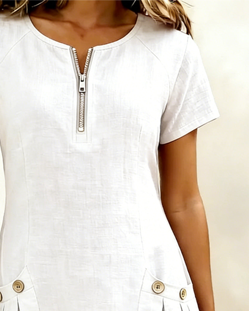 Valenza Torino | Abito in cotone con zip