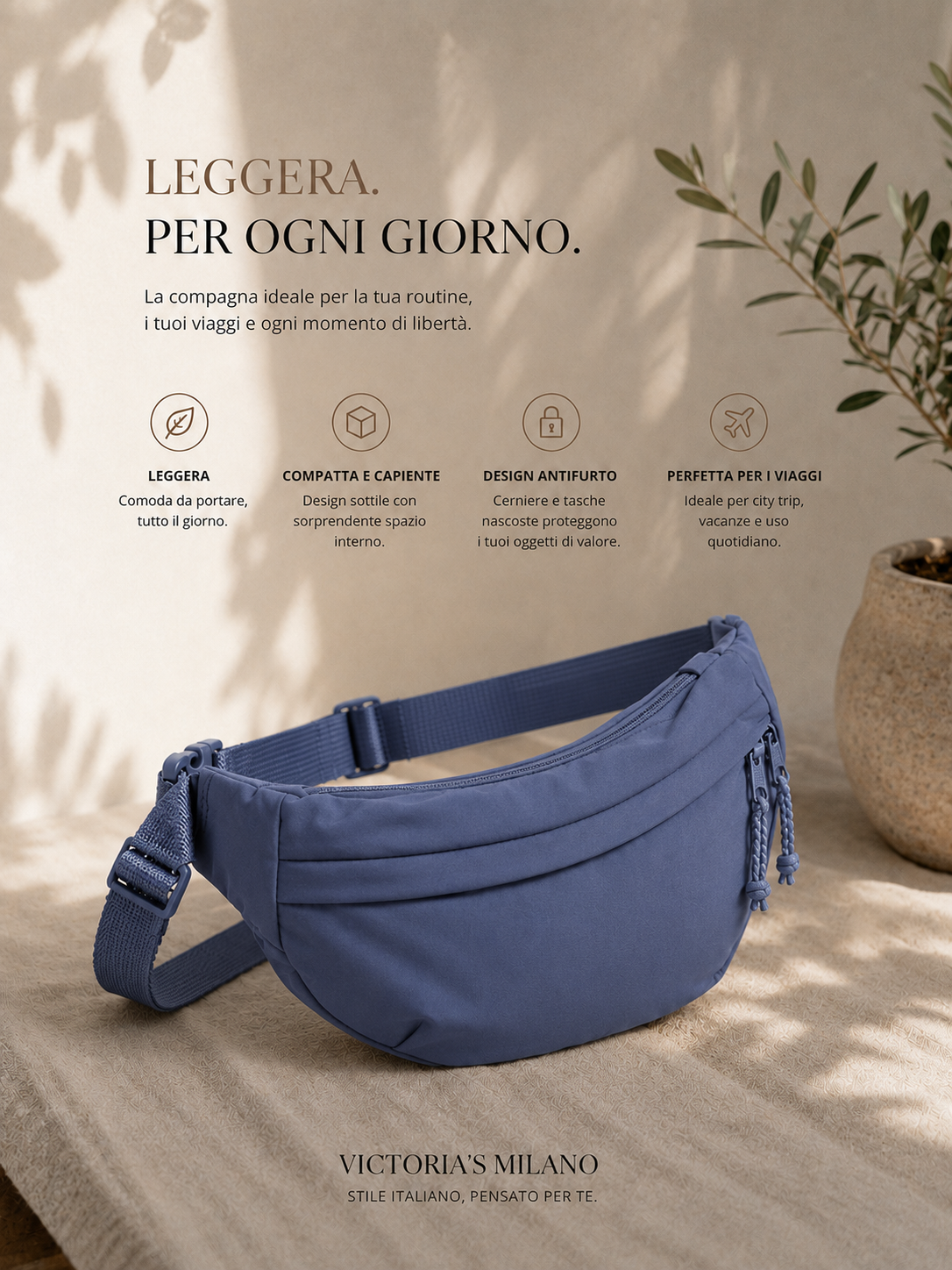 Mara | Borsa a Spalla Blu