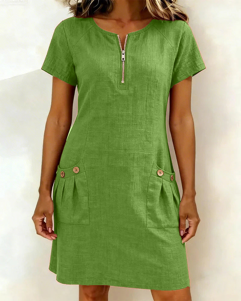 Valenza Torino | Abito in cotone con zip