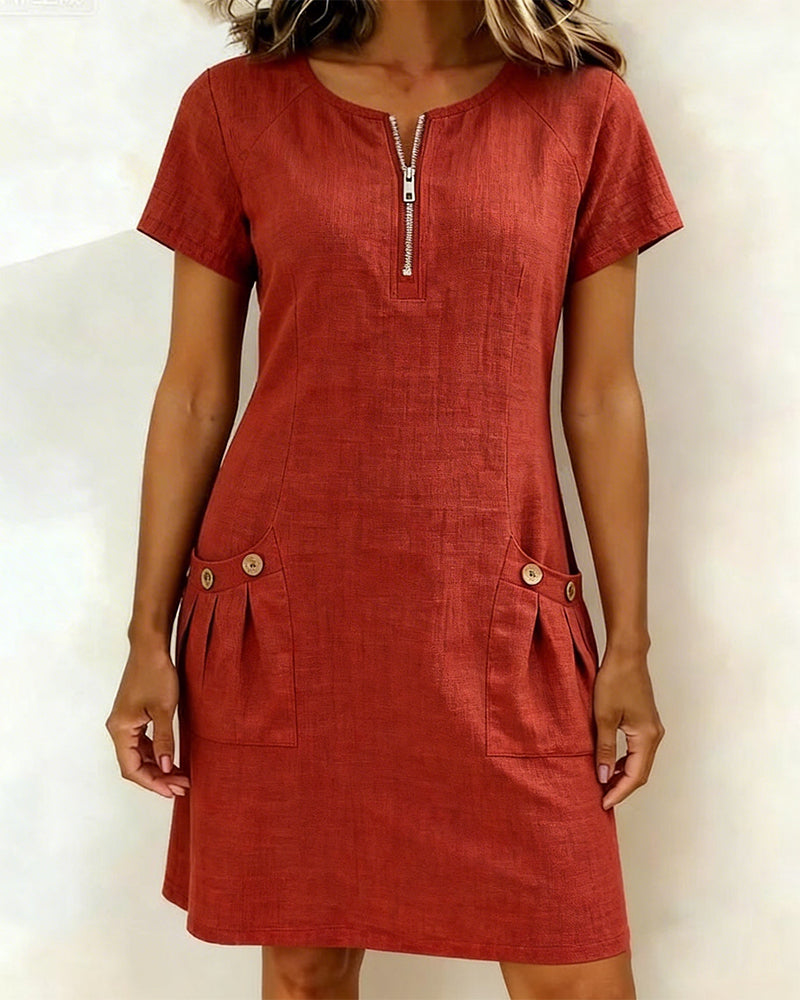 Valenza Torino | Abito in cotone con zip