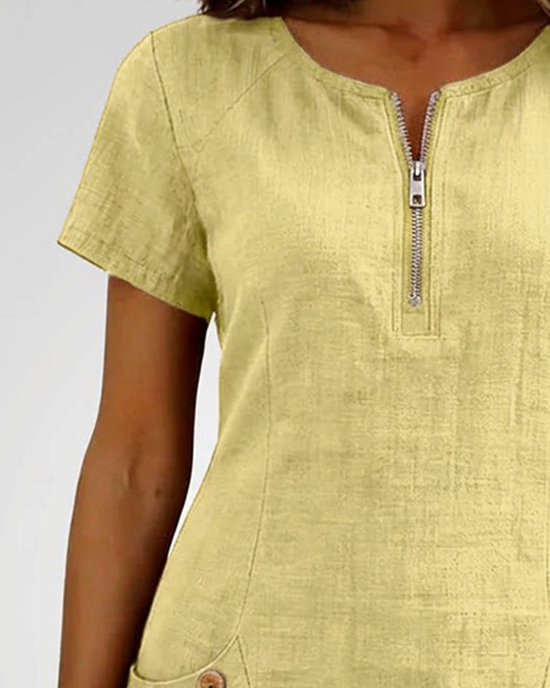 Valenza Torino | Abito in cotone con zip