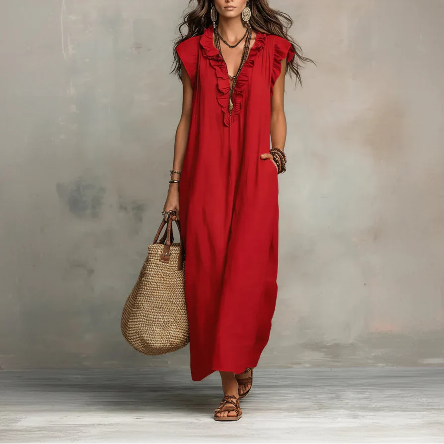 Zoey | Abito lungo bohemiano