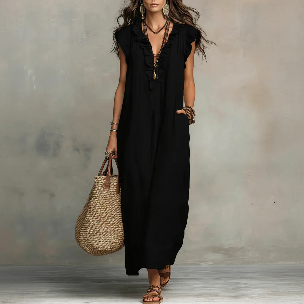 Zoey | Abito lungo bohemiano