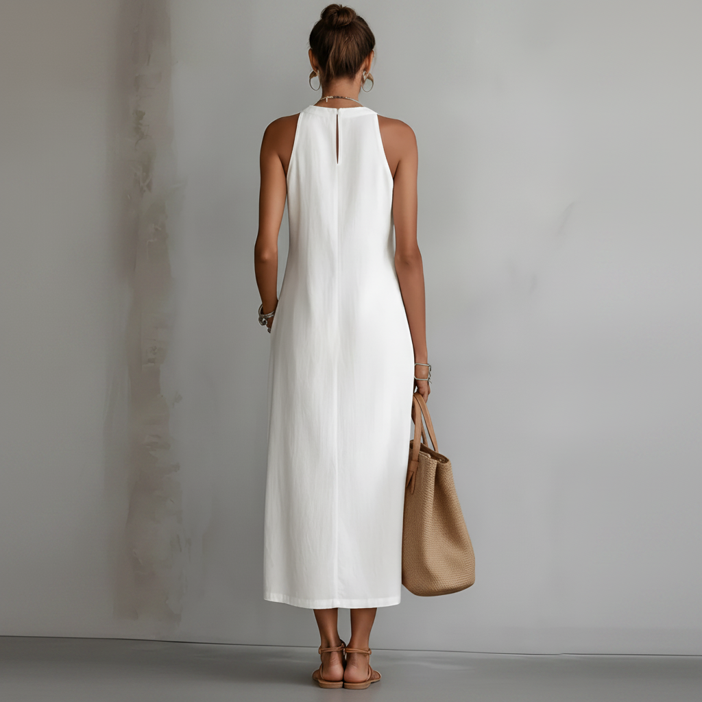 Lauren | Vestito midi in lino