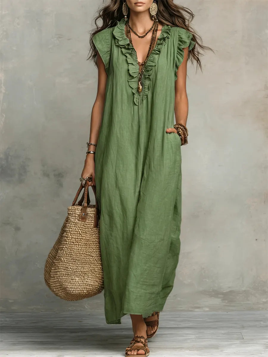 Zoey | Abito lungo bohemiano