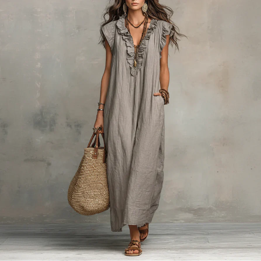 Zoey | Abito lungo bohemiano